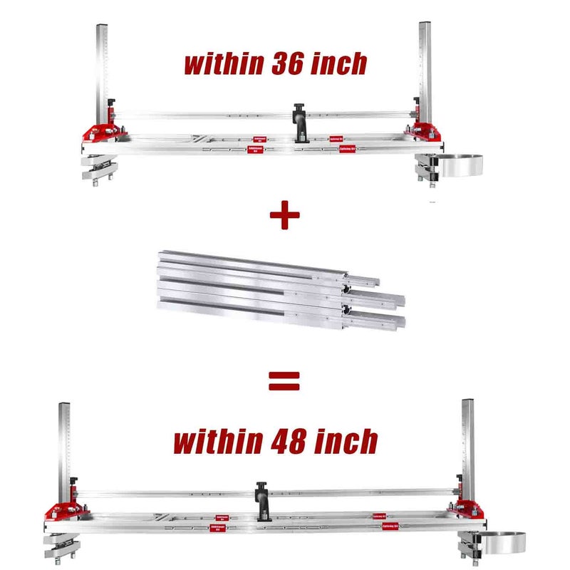 Zozen Chainsaw Mill Aluminum Profile 12Inch, Used For Spliced Extension To 48Inch, Help To Extend Cutting Size To 48Inch, Only Match For Zozen Chainsaw Mill - Image 2